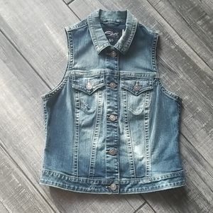 Silver Jeans Co. Jean Vest Size Small